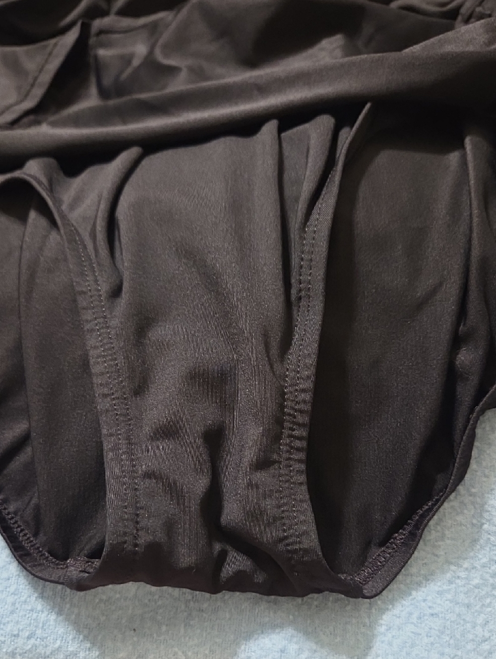 Dana Buchnan Black Halter Swim suit with Beaded Straps light padding size 12 - Picture 6 of 6